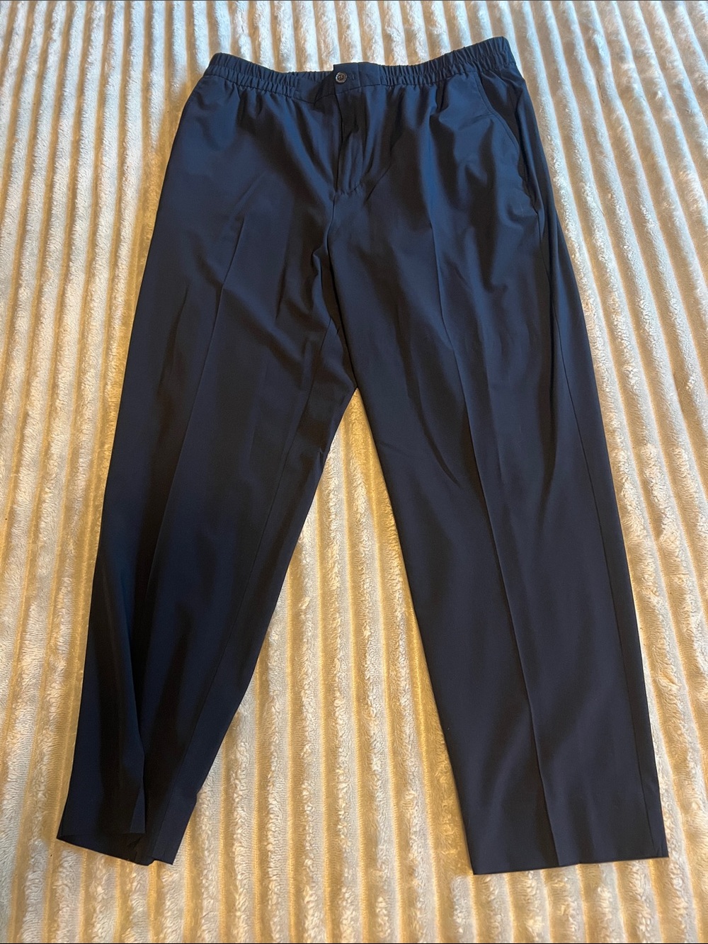 Banana Republic Navy Pull-On Dress Pants